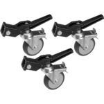 Avenger A9000NB Wheel Set W/brakes Black (Set of 3)