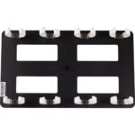 Nanlite HD-T12-4-BHG Pavotube Quad Bank T12 LED Tube Gooseneck Mount with 5/8" Receiver
