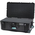 Hprc 2745W Resin Case Wheeled Black with Blu Bassano Handle Grip and Cubed Foam