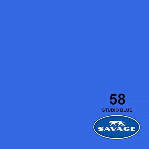 Savage Widetone Seamless Background Paper Studio Blue (2.72m x 11m)