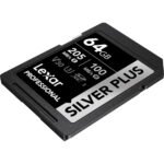 Lexar 64GB Professional Silver Plus UHS-I SDXC Memory Card