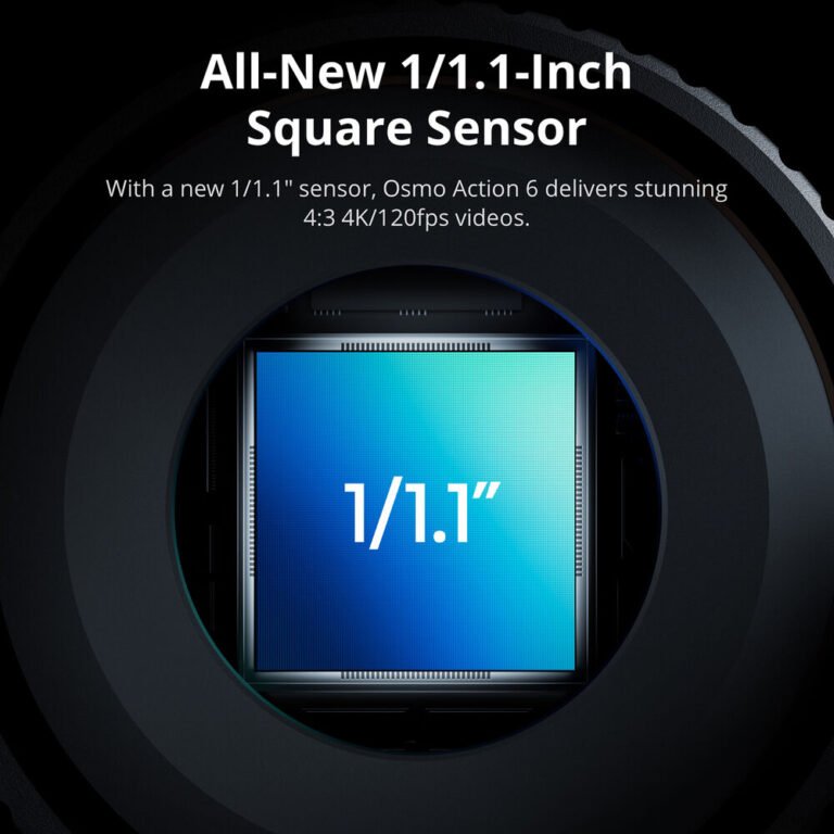 DJI Osmo Action 6 Adventure Combo front and rear OLED displays