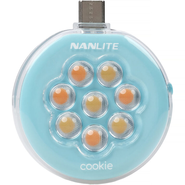 Nanlite Cookie USB-C Mini Round LED (Cyan Blue)