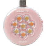 Nanlite Cookie USB-C Mini Round LED (Coral Pink)