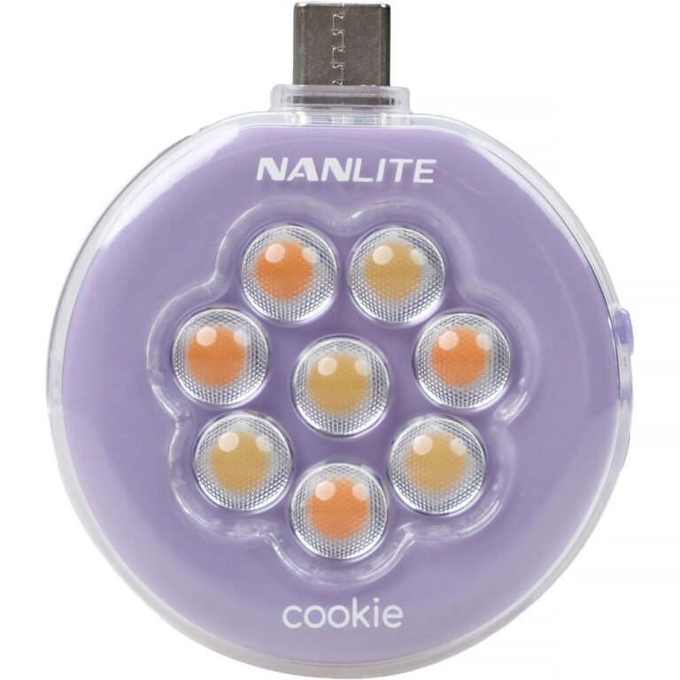 Nanlite Cookie USB-C Mini Round LED (Lavender)