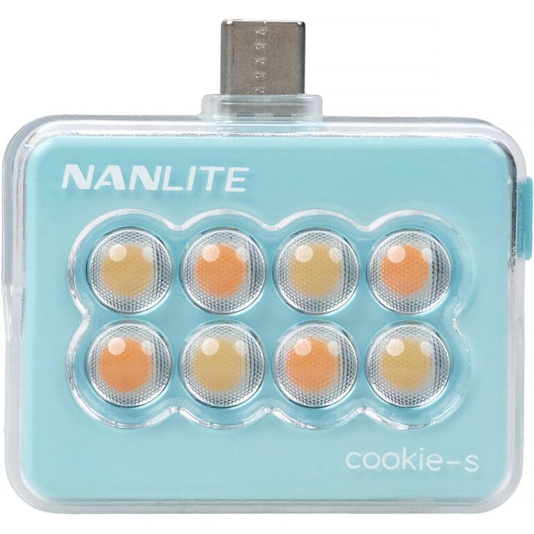 Nanlite Cookie USB-C Mini Square LED (Cyan Blue)
