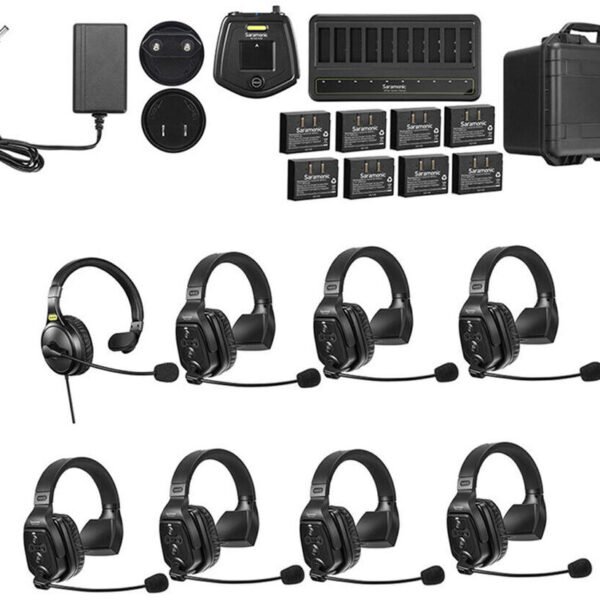 Saramonic WITALK9 WT8S 6-PERSON Full-duplex Wireless Intercom System with Single-ear Headsets