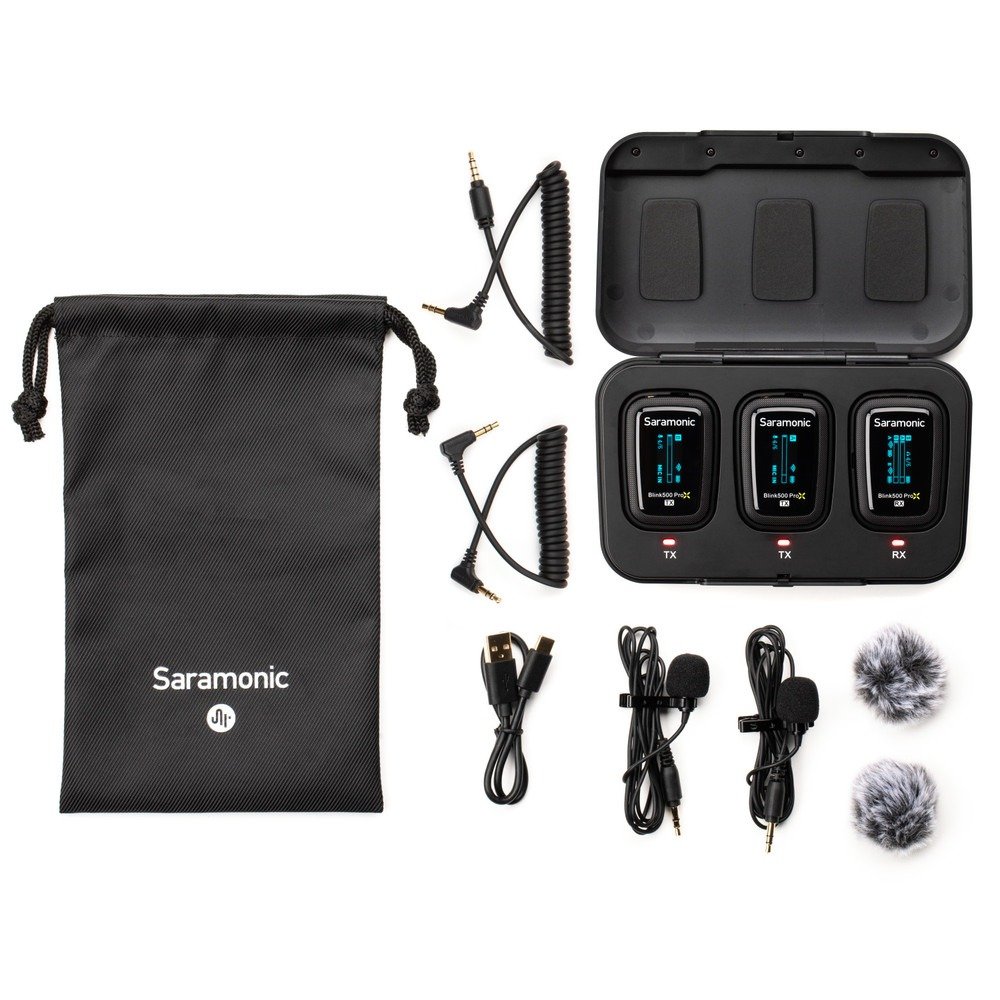 bwzub8ez6ureehm2katq__73527_1_.jpg Saramonic Blink 500 Prox B2 2.4GHZ Dual - Channel Wireless Microphone System - Image 1