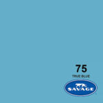 Savage 75-1253 Widetone Seamless Background Paper True Blue (A2 1.35m X 11m) - Image 2