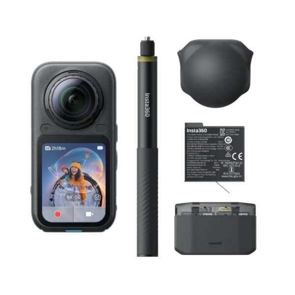 Insta360 X6 360° Action Camera Essentials Bundle (Midnight Black)