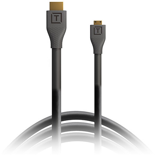 1657205110_1714524.jpg Tether Tools TetherPro H2D10 Micro HDMI to HDMI 2.0 Cable (3m, Black) - Image 1