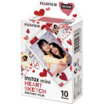 Fujifilm Instax Mini Heart Sketch Instant Film (10 Sheets) - Image 2