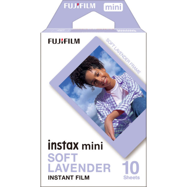 Fujifilm Instax Mini Instant Film, Soft Lavender (10 Sheets)
