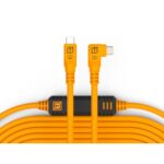 Tether Tools TetherPro CUC31RT2-ORG USB-C to USB-C Right-Angle Cable (9.4m)