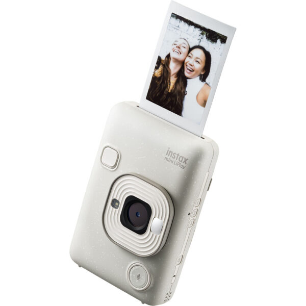 Fujifilm Instax Mini LiPlay Hybrid Instant Camera (Misty White)