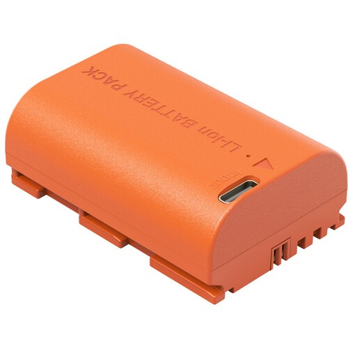 1728391213_1853218.jpg SmallRig 4968 LP-E6NH USB-C Rechargeable Camera Battery (Orange) - Image 1