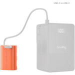 SmallRig 4968 LP-E6NH USB-C Rechargeable Camera Battery (Orange) - Image 2