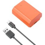SmallRig 4969 NP-FZ100 USB-C Battery 2400mAh (Orange) - Image 3