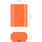 SmallRig 4969 NP-FZ100 USB-C Battery 2400mAh (Orange) - Image 2