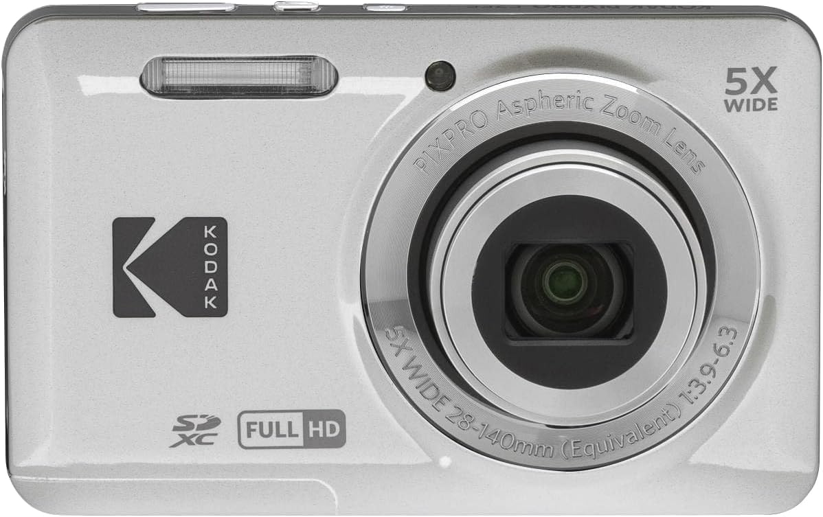 61omxhskf7l._ac_sl1245_.jpg Kodak Pixpro FZ55 Digital Camera (Silver) - Image 1