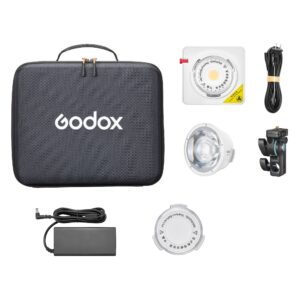 Godox ML100Bi with carry bag – what is in the box