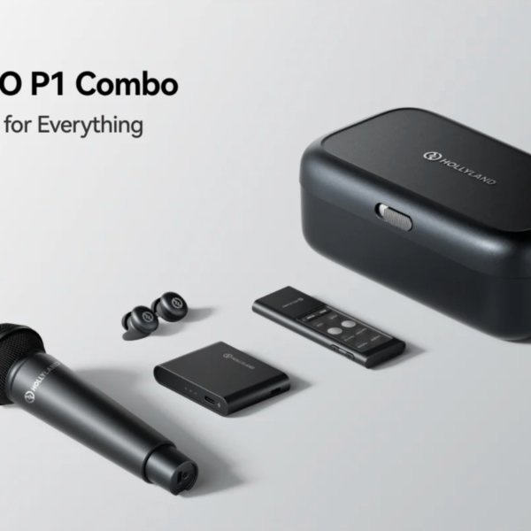 Hollyland Melo P1 Combo Wireless Handheld Microphone System (Space Gray)
